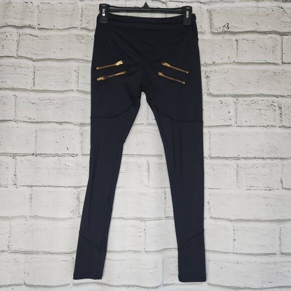 Varley Sofia Zipper Pocket Stretch Leggings Black Size Small - Picture 1 of 9